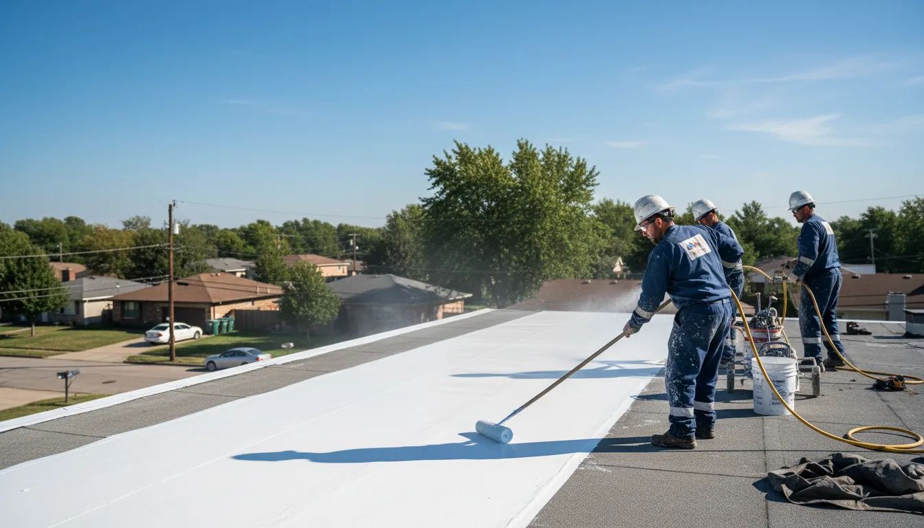 Commercial roof coating in Daleville, MS near me